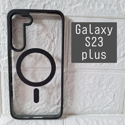Galaxy S23 Plus スマホケース MagSafe クリア ブラック