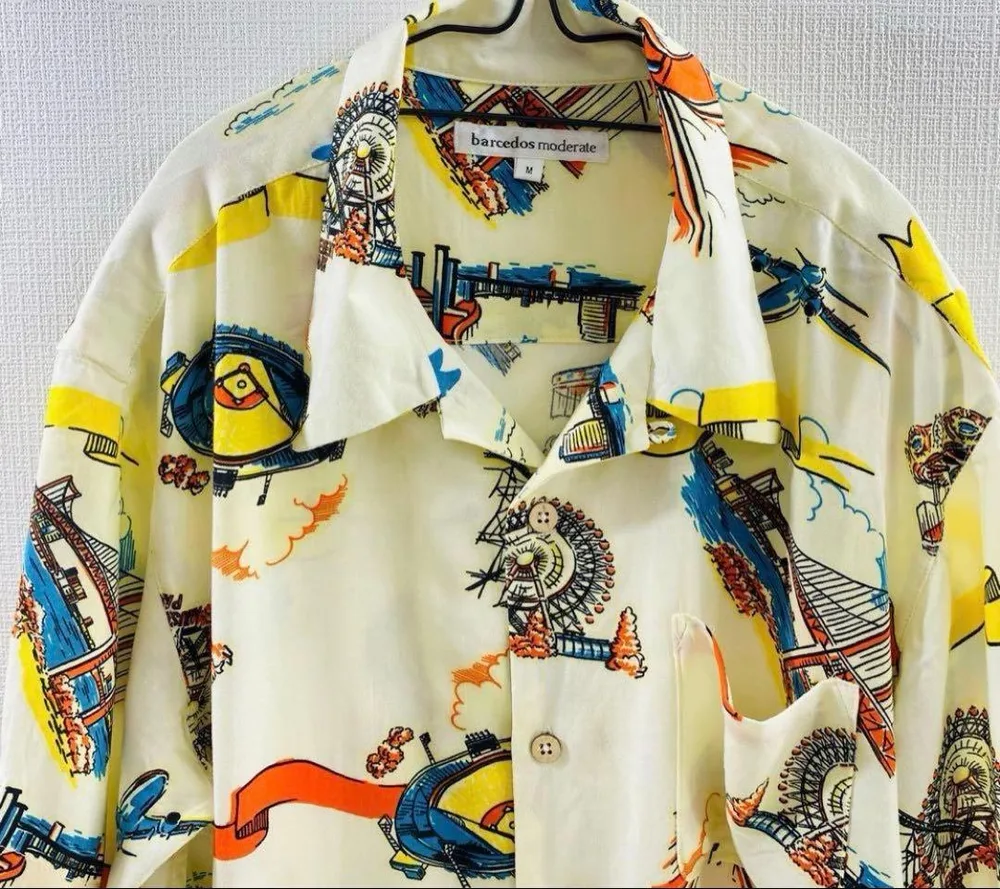 バルセドス アロハシャツ サマーシャツ レーヨン M