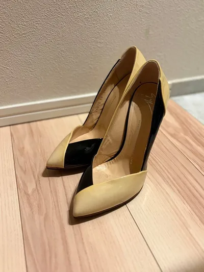 GIUSEPPE ZANOTTI バイカラー パンプス 38