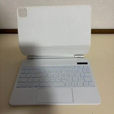iPad用 キーボード付きケース ホワイト