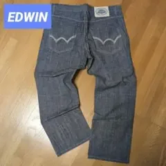 美品 EDWIN エドウィン ストレートデニムパンツ イージーパンツ ジーンズ