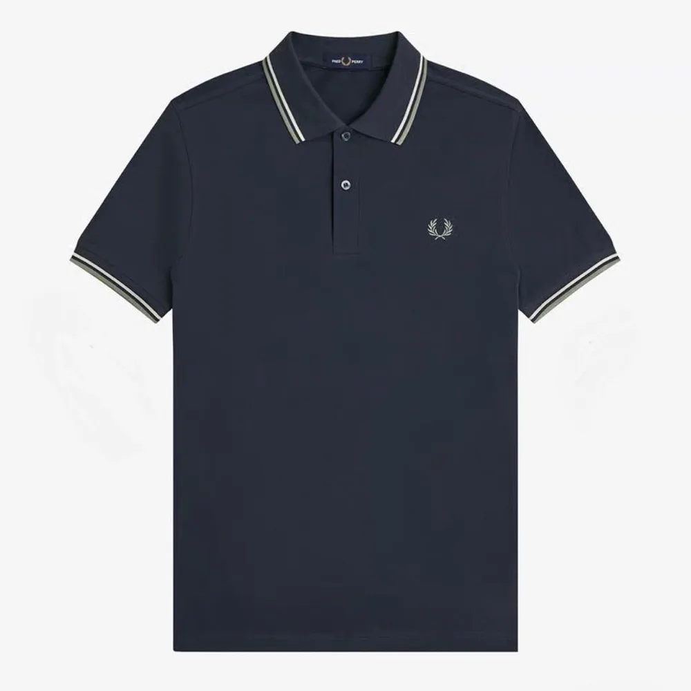 FRED PERRY ポロシャツ ネイビー M