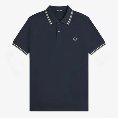 FRED PERRY ポロシャツ ネイビー M