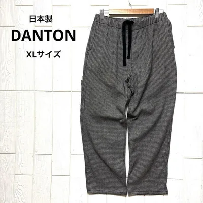 DANTON ダントン ウール イージーパンツ チェック柄 XLサイズ