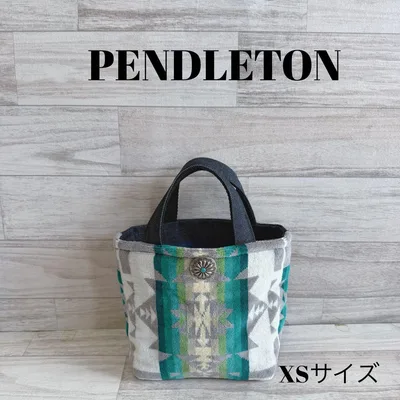 【20914】ペンドルトン リメイク トートバッグ お出かけやキャップにも♡