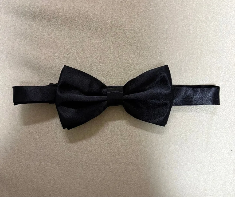 美品 ブラック 蝶ネクタイ メンズ フォーマル 結婚式 二次会 パーティー