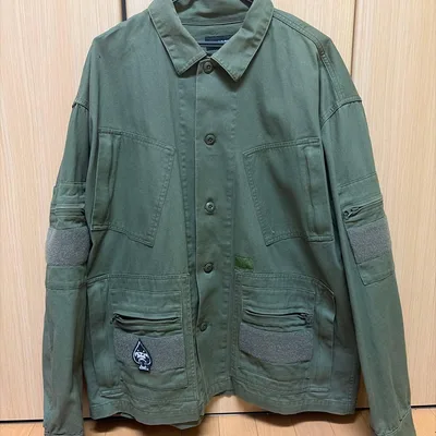 ミリタリージャケット オリーブ カーキ xlarge