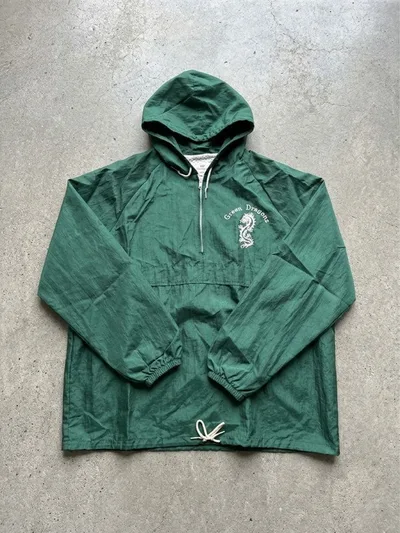 【90s USA製/XL】90s ハーフジップ アノラックパーカー Y2K