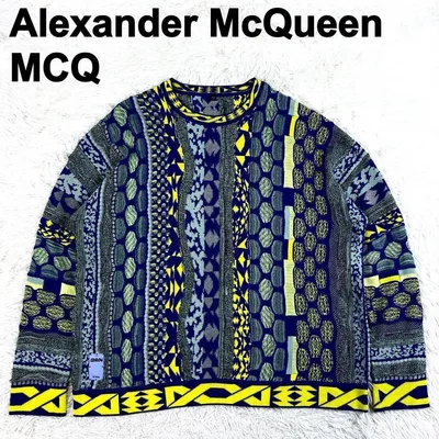 極美品✨ アレキサンダーマックイーン MCQ 3Dニットセーター オーバーサイズ