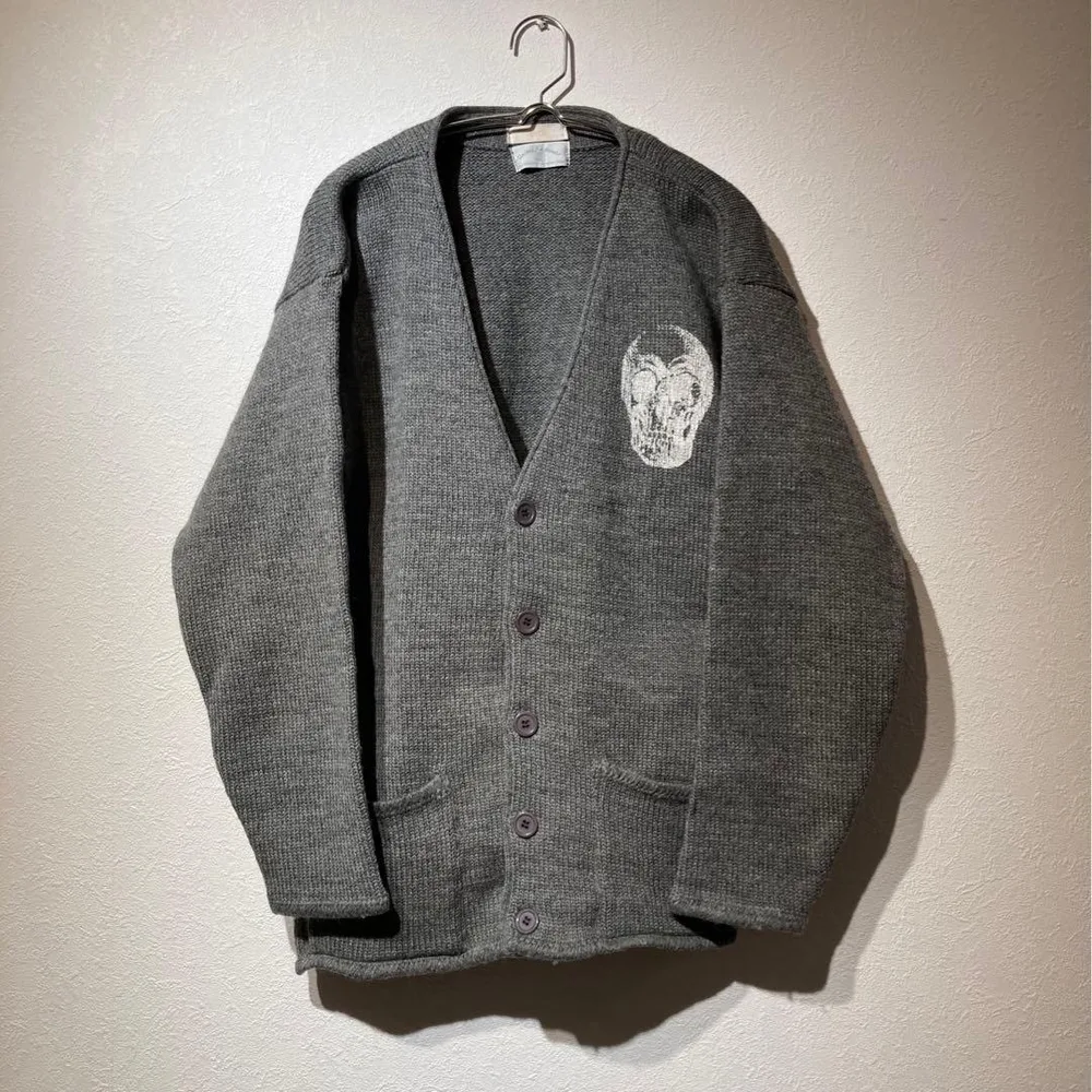 vintage【united knitwear】 ステンシル カーディガン