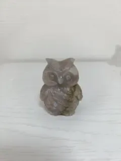ムーンストーン フクロウ 天然石 置物