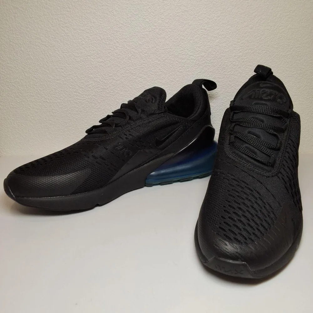 NIKE AIR MAX 270 ブラック ブルー スニーカー 26.5cm