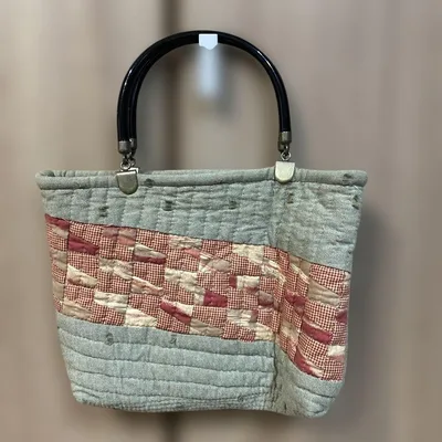 ハンドメイド パッチワーク トートバッグ
