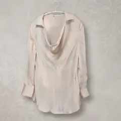 BANANA REPUBLIC 長袖ブラウス ベージュ ゴールド