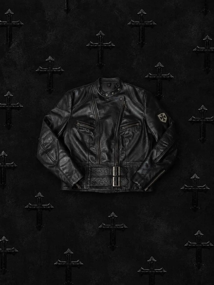 00s archive leather jacket gimmick y2k