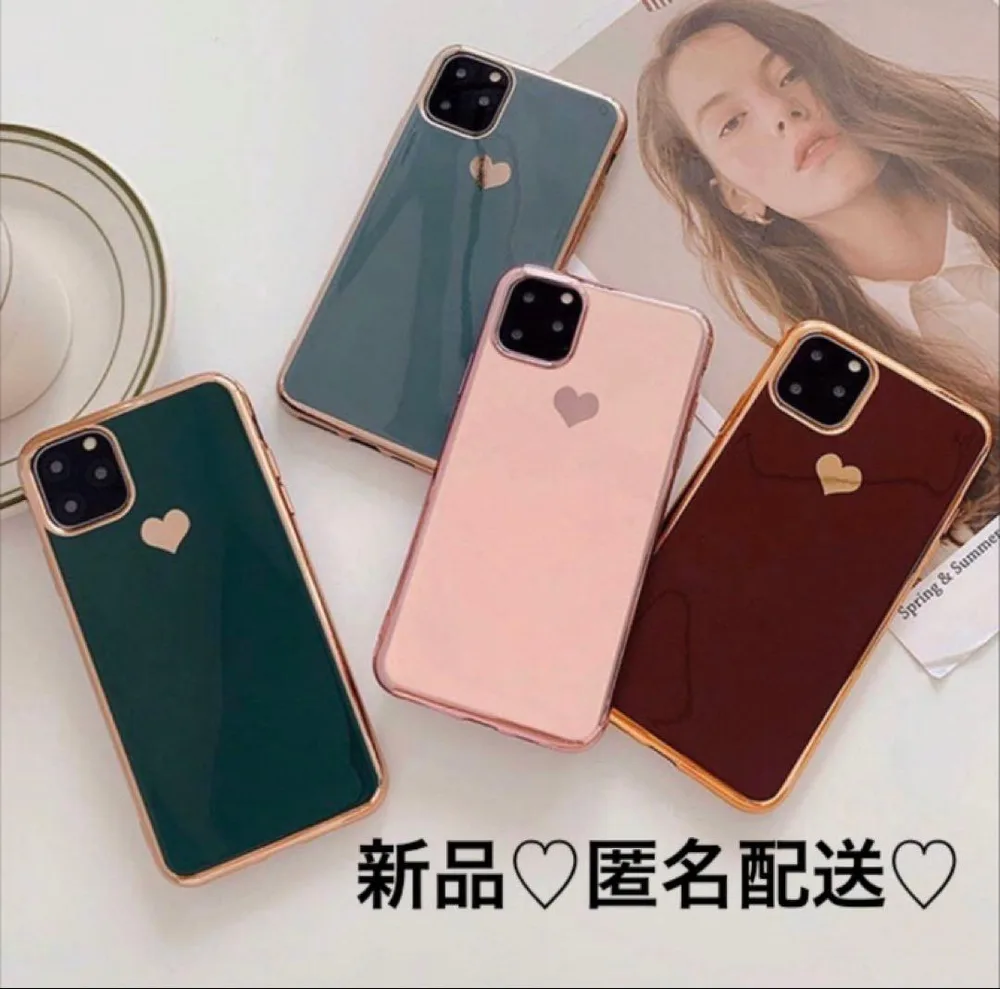 iPhoneケースiPhone11pro ハートシンプル