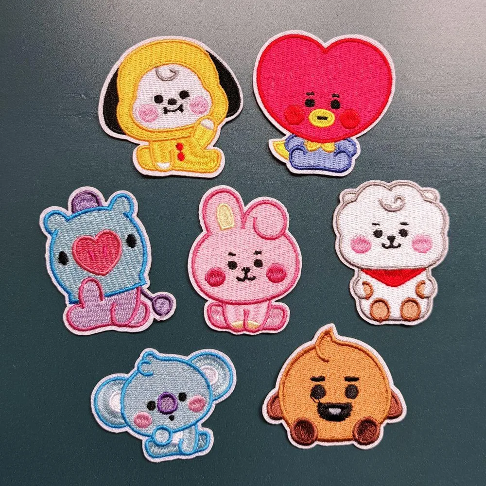 ②BT21 ワッペン7枚セットA