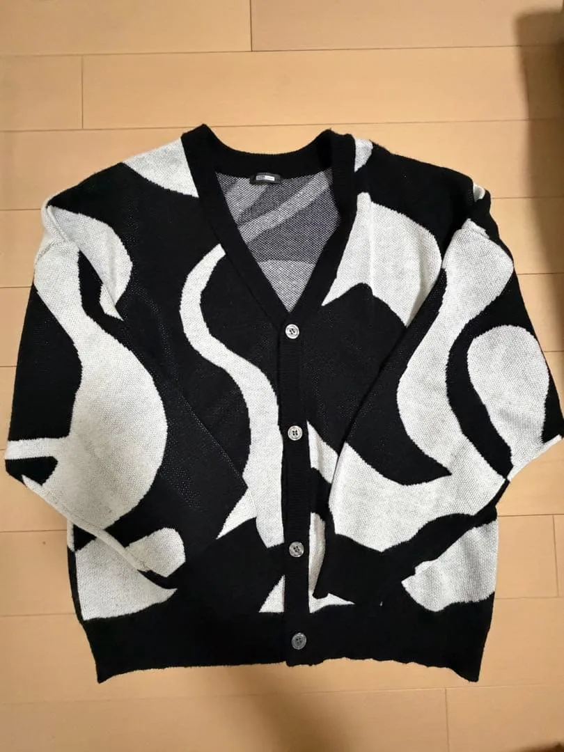 Elino Loset カーディガン マーブル柄