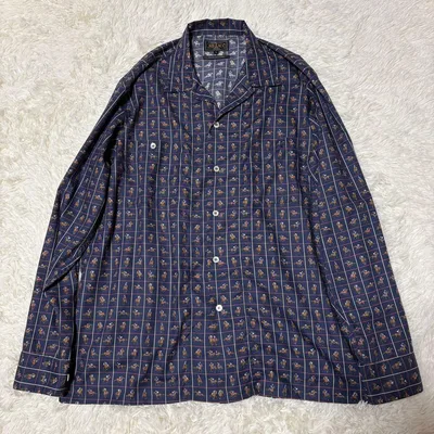 【未使用級/激レア】BEAMS + 馬柄 総柄 シャツ オープンカラー XL