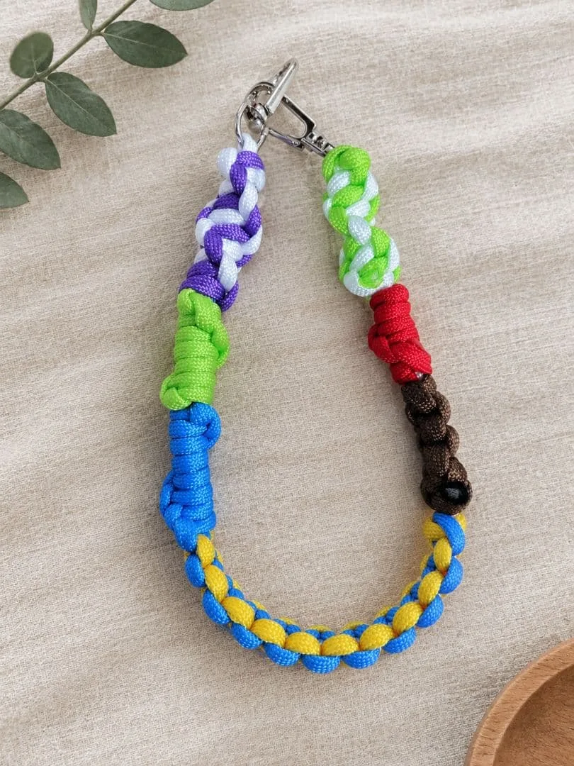 パラコード スマホ ハンドストラップ ハンドメイド