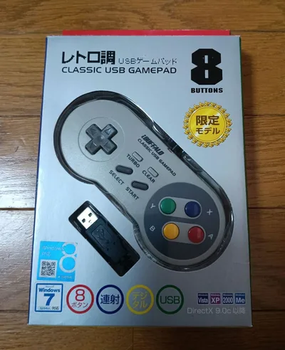 【未使用】BUFFALO レトロ調 CLASSIC USB GAMEPAD 限定