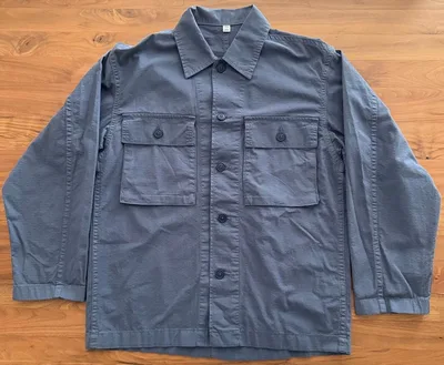 【美品】GU メンズ 長袖シャツ ブルー S