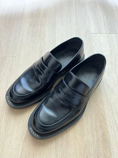 GUCCI グッチ ローファー ブラック 26.5cm