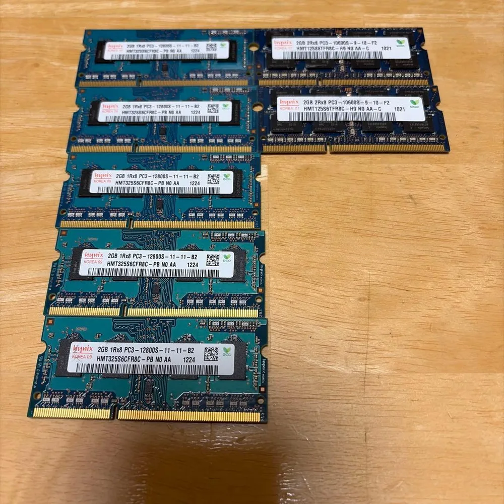 เมมโมรี่แล็ปท็อป SK hynix 2GB รวม 7 ชิ้น Junk item