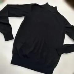 無印良品 ハイネック ブラックセーター Mサイズ