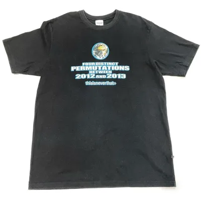 thisisneverthat Tシャツ プリント バックロゴ 地球 ブラック