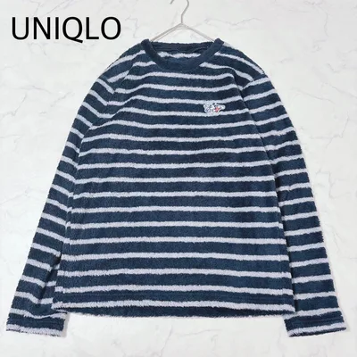 UNIQLO ユニクロ M ディズニー ミッキー ボーダー フリース パジャマ