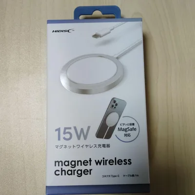HIDISC マグネットワイヤレス充電器 HD-WCP15WH