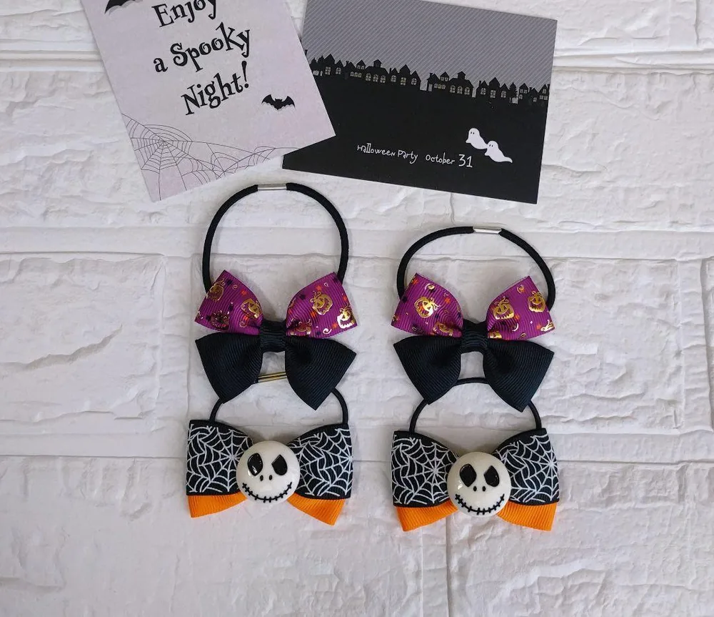 ハンドメイド キッズ ヘアゴム ハロウィン
