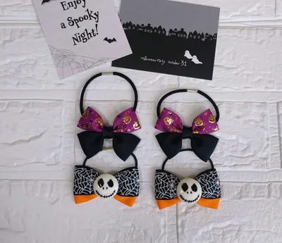 ハンドメイド キッズ ヘアゴム ハロウィン