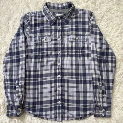 L.L.Bean エルエルビーン 裏地付き チェックシャツ ネルシャツ XS