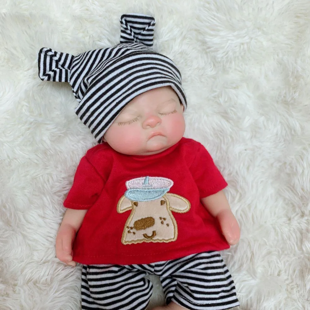 リボンドール❀フルシリコン眠り顔ベビー男の子お洋服付き
