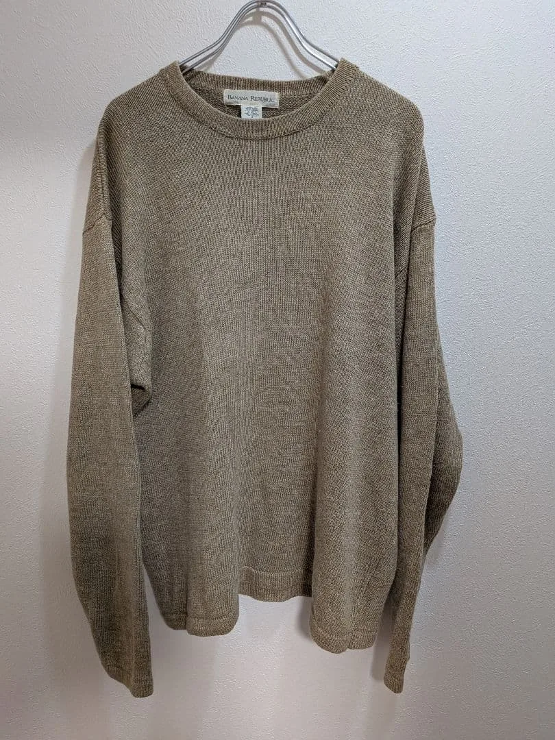 BANANA REPUBLIC リネンコットン ニット セーター 90s