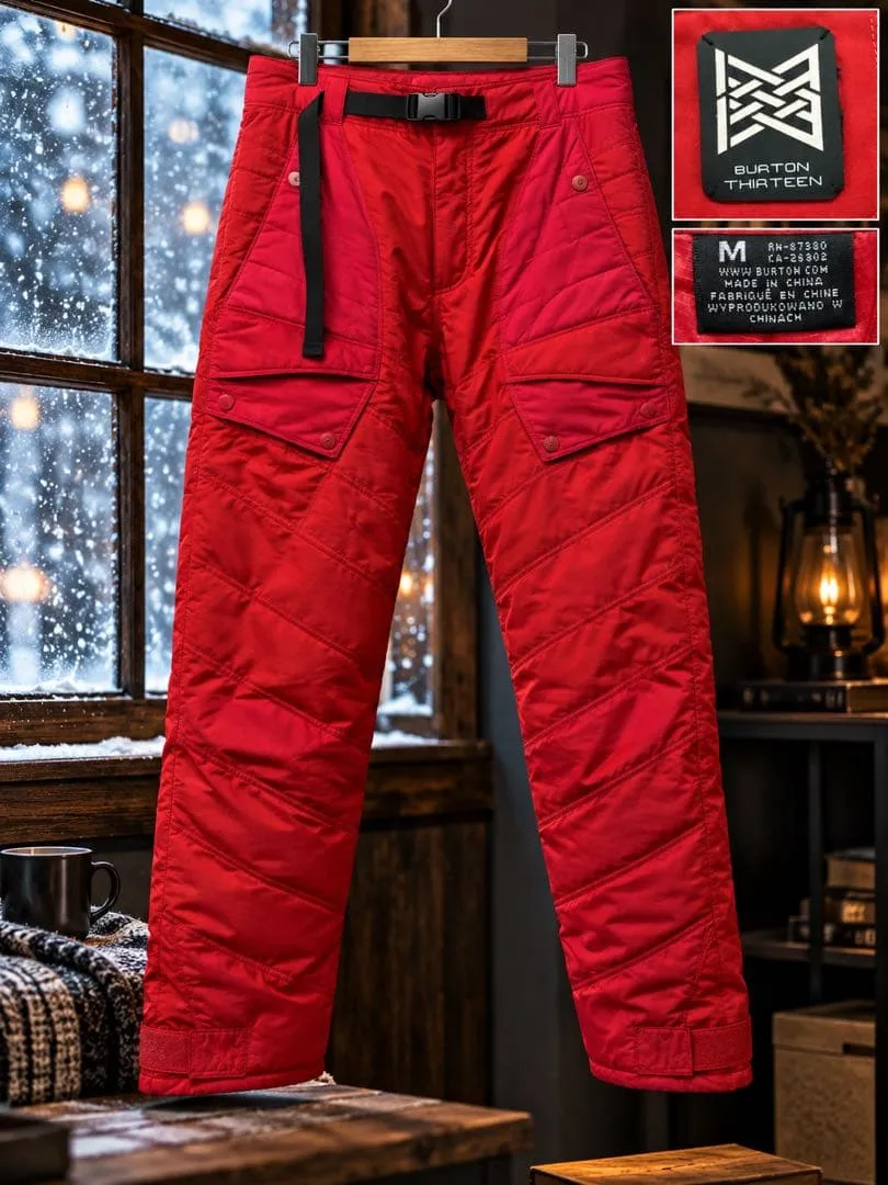 BURTON THIRTEEN スノボパンツ 赤 M GULLTOPPR2