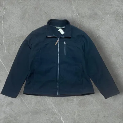 【デッドストック】エディーバウアー フリースジャケット XL 黒 タグ付 00s