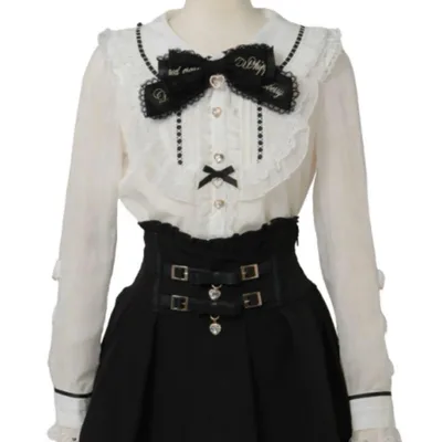 新品 LIZLISA リズリサ シアレースリボンスリーブブラウス ホワイト