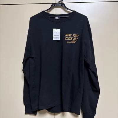 schott長袖Tシャツ ブラック L