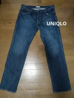 UNIQLO レギュラーフィットストレートジーンズ 35インチ