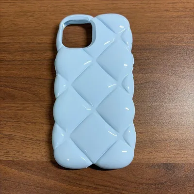 ⭐︎⭐︎美品⭐︎iPhone14 キルティング ソフトケース ライトブルー⭐︎⭐︎