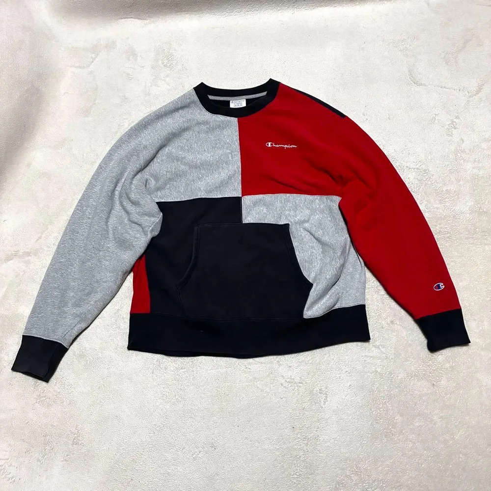 Champion リバースウィーブ クレイジーパターン スウェット XL ビッグ