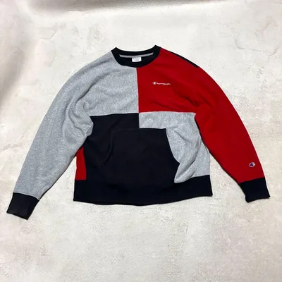 Champion リバースウィーブ クレイジーパターン スウェット XL ビッグ