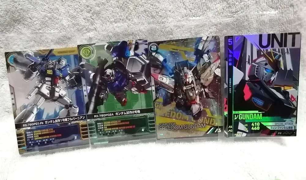 「ガンダムアーケードカードゲームシリーズ」プロモーションカード4種 未開封