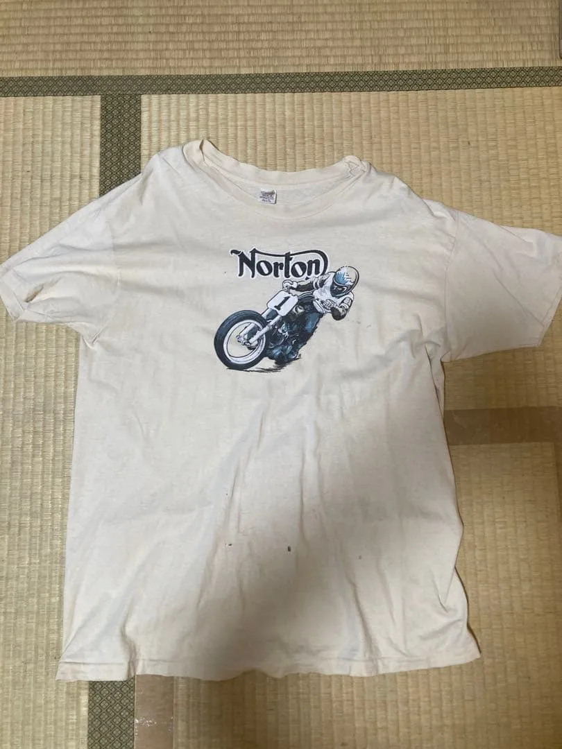 ビンテージ Hanes usa製 シングルステッチ Norton Tシャツ XL
