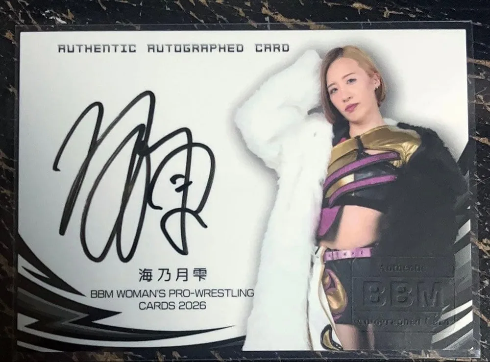 BBM 2026 女子プロレスカード 直筆サイン 海乃月雫 13/98
