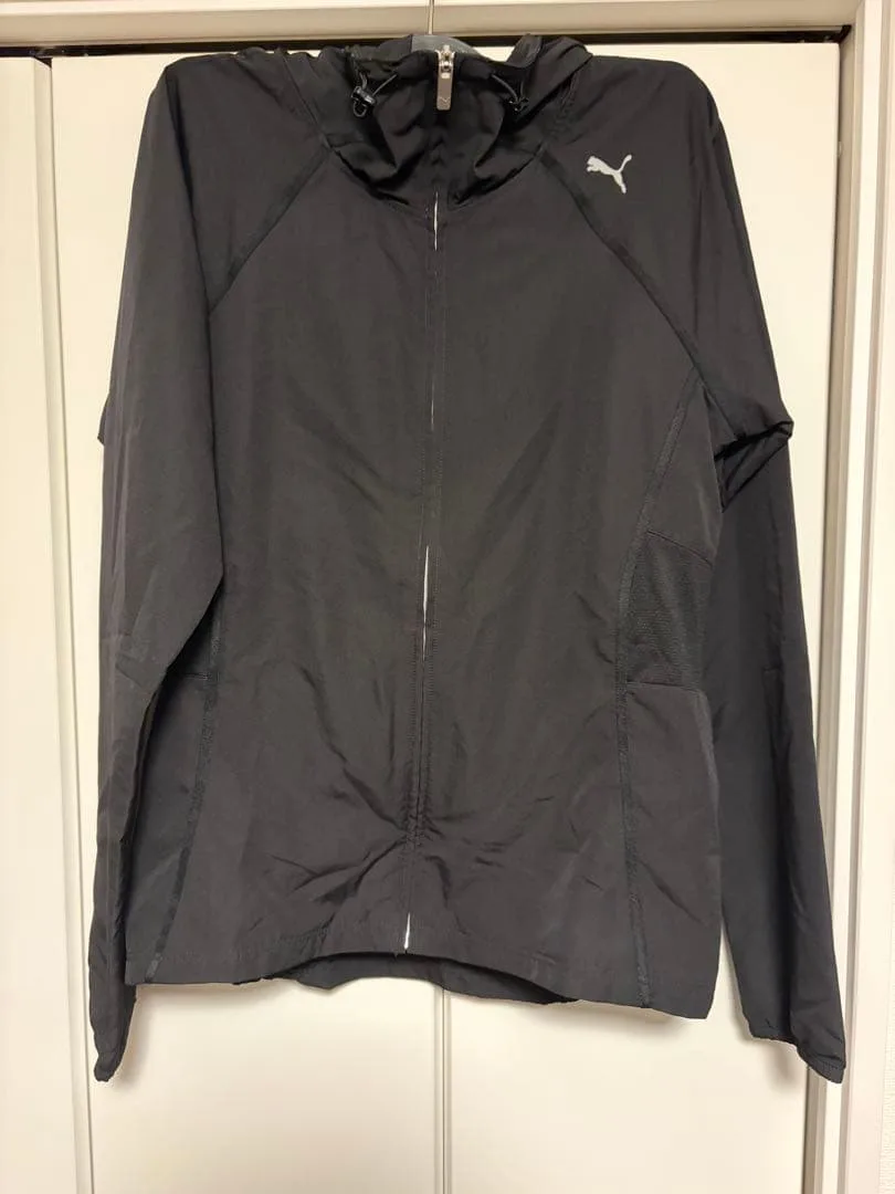 PUMA レディースウィンドブレーカー ブラック フード付き
