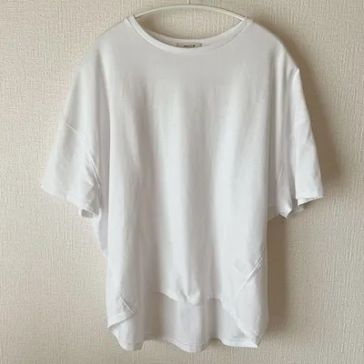 studio CLIP コットンコクーンTシャツ Mサイズ ホワイト